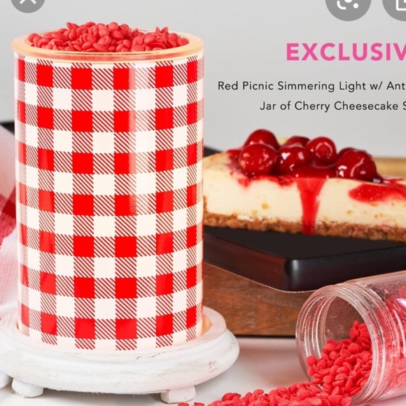 Pink Zebra Red Picnic Simmering Light White Base
